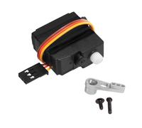 Folpus Servomoteur électromécanique, servomoteur de direction, accessoires pour modèles réduits de voitures numériques, performances rapides, couple élevé, Argent