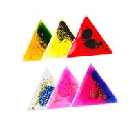 Folpus Set de 6 Jouets Sensoriels en Gel pour Activités Fidget, Triangle