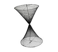 Folpus Signalisation Marine diurne en Forme de Double cône, Grand diamètre 60 cm, Noir, pour navires de génie et Bateaux de pêche