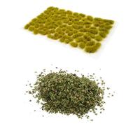 Folpus Simulation Leaves Set Modélisme Feuilles Miniature Résine Décor Convient pour Maquette Chemin de Fer Jardin Féerique