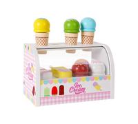 Folpus Stand Glace en Bois Robuste D'imitation, Comptoir Glaces en Bois, Éducatif, pr Crèche,