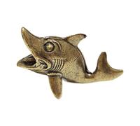 Folpus Statue de poisson, sculpture animale, figurine d'animal marin, figurine de poisson en laiton pour meuble TV, Style A