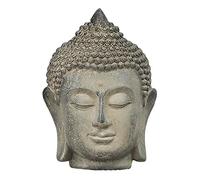 Folpus Statue de Tête de Bouddha, Figurine, Statues de Bouddha Fengshui, Ornement Décoratif de Bureau de Salon de Porche, Sculpture Méditante