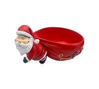 Folpus Statue Décorative du Père Noël, Sculpture de Noël avec Bol de Rangement, Coupe-trésors, Porte-clés et Autres Petits Objets pour Bureau Ou Entrée, Style B