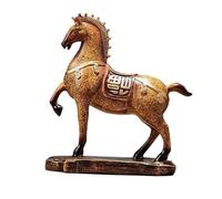 Folpus Statuette de cheval, figurine de collection, sculpture décorative à poser sur une table, un meuble, une bibliothèque, un bureau ou comme cadeau de