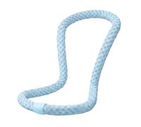 Folpus Summer Hoop Anneau Exercise Fitness Cercle Massage Surface Structure Soudée Acier Inoxydable Toucher Confortable Adapté pour Enfant Activité Sportive Maison, 3 Livres - Bleu Froid