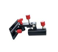 Folpus Support de Canne à Pêche Porte Canne Support à Angle Réglable Bras Court Discret Tube Cylindrique Verrouillage par Molettes Aluminium Alliage Montage , Noir Et Rouge