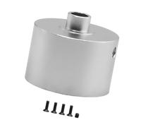 Folpus Support de différentiel en métal, mise à niveau 1/8 Mise à niveau du boîtier de boîte de vitesses différentielle en métal Couvercle du boîtier de, Argent