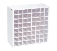 Folpus Support de Rangement pour, Multifonction, Peu encombrant, pour Peinture, colorants et pigments, 64 Emplacements