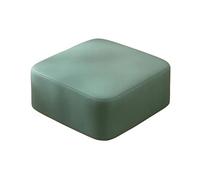 Folpus Tabouret Sol Stable Pouf Carré, 26 26 10cm, Vert Clair | Design épuré Moderne, Confortable, Siège D'appoint, pour Salon