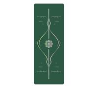 Folpus Tapis de Antidérapant Tapis d'Exercice Tapis de Fitness Tapis de Sol en Pu et Caoutchouc Surface Adhérente et Confort 5mm Gestion de l'Humidité Adapté au Sport Pilates Gym, Vert Foncé