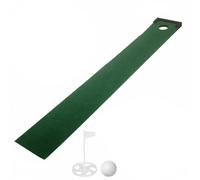 Folpus Tapis de Putting de Golf Équipement d'Entraînement Aide au Putting Tapis d'Intérieur Feutrage en Flanelle et Base, Tapis De Putting À Trou Unique + Plateau De Putting