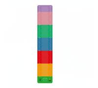 Folpus Tapis d'Entraînement Coussin Mesure Saut Long Marquage Clair Surface Antidérapante Confortable Adapté à la Gymnastique Athlétisme Enfants Adultes, Arc-en-ciel, 300x50cm