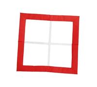 Folpus Tapis d'exercice Pliable pour Enfants, échelle d'agilité et Cadre de Saut intérieur et extérieur, Rouge