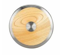 Folpus Training en Bois avec Structure Stable Disque de Lancer Pratique Doté d'Un Bord Métallique Profil Facile à Saisir Idéal pour Sportifs Entraînement Étudiants, 1 Kg