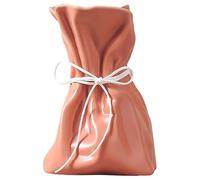 Folpus Vase à fleurs, composition florale, ornement décoratif en résine pour bureau, étagère, cheminée, bureau, mariage, Saint-Valentin, Rose