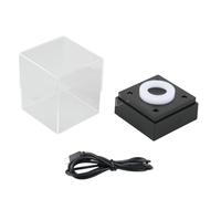 Folpus Vitrine de baseball avec support LED Collections avec éclairage multicolore Étui de baseball pour exposition