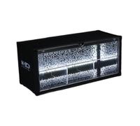 Folpus Vitrine empilable à l'échelle 1/64 avec éclairage LED intégré, idéale pour la décoration Table et Les dioramas Voitures Miniatures. Grande