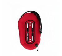 Folpus Wing de Flottabilité Plongée Gilet de Stabilisation Dorsal Vessie Arrière de Plongée Aile Système Compensateur Tissu Nylon Cordura TPU Flexible, Rouge