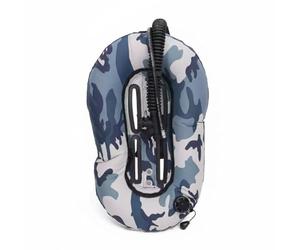 Folpus Wing de Flottabilité Plongée Gilet de Stabilisation Dorsal Vessie Arrière de Plongée Aile Système Compensateur Tissu Nylon Cordura TPU Flexible, Camouflage Océanique