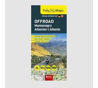 FolyMaps OFFROAD Montenegro and Albania 1:250 000: Special map with over 75 off-road tracks