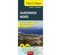 FolyMaps Sardinien Nord: Straßen- und Tourenkarte 1:250 000