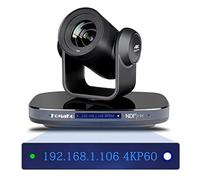 FOMAKO 4K 60FPS Caméra PTZ NDI HX3 Suivi IA 1/1.8 UHD CMOS 8.42MP, Zoom Optique 20x, Sortie Vidéo Simultanée 3G-SDI/HDMI/USB 3.0/LAN(PoE), pour Service Religieux, éducation, Diffusion en Direct, K820N