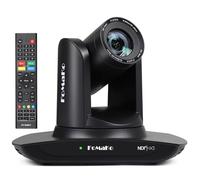 FoMaKo Caméra NDI HX3 PTZ Suivi-Automatique IA, 20x Zoom Optique 1080P 60ips, avec HDMI/USB3.0/LAN(PoE), NDI 6 Certifié, pour Service Religieux, éducation, Vidéoconférence (FMK20UH Noir)
