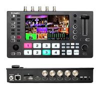 FoMaKo Commutateur de mixage vidéo 4K SDI HDMI 5 canaux HDMI SDI Commutateur de Diffusion en Direct Entrée 4K 60 fps Sortie 1080p 60 fps Prise en Charge du contrôleur PTZ, M4