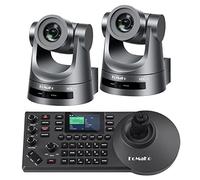 FoMaKo K800Nx2+ KC608 NDI PTZ Controller, 4K@60fps NDI HX3 PTZ Caméra, Sortie NDI 4K@60, Suivi Automatique IA, 20x Zoom, 3G-SDI/HDMI 2.0/USB 3.0/LAN