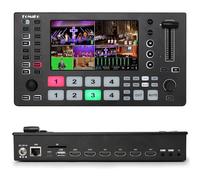 FoMaKo M3 Mélangeur Vidéo 4K HDMI 5,5 Pouces FHD écran LCD 5 canaux HDMI Live Streaming Switcher, entrée 4K 60FPS, Prise en Charge du contrôleur PTZ, commutateur vidéo