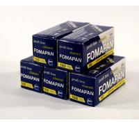 Fomapan 100asa Noir et Blanc 120 Poses Lot de 5