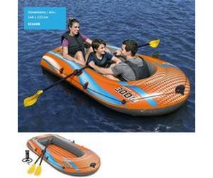 Fomax Bateau gonflable avec paire de rames et pompe à main - longueur 246 cm G