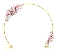 Fomcet 2.4m Or Rond Support de Fond Ballon Rond Arc Cadre Grand Arc de Mariage en métal pour Anniversaire fête d'anniversaire Valentine décoration de Mariage