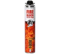 FOME FLEX Mousse de protection incendie B1 750 ml | Mousse de montage en polyuréthane difficilement inflammable conforme aux normes DIN 4102 B1 et EI240 | Auto-expansive pour joints, cavités et
