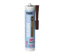 FOME FLEX Silicone Brun pour Salle de Bain [310 ml] - Colmatage en Silicone Imperméable Professionnel pour Sanitaires - Colmatage Brun pour Joints de Salle de Bain, Rigoles et Fenêtres.