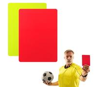 FOMGIIN Cartes d'arbitre de Football de Carton Rouges et Jaunes, Carte Rouge Carte Jaune, Cartes d'avertissement et d'éjection de Football, pour Le Jeu de Sport Scolaire Basketball