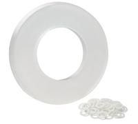 FOMGIIN Rondelle Plastique M10 x 16 mm, 50 pièces Rondelles Plates en Nylon, Rondelles Plastique de Petit Diamètre Extérieur, Rondelle Entretoise pour Machines Appareils électriques Plombiers