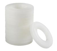 FOMGIIN Rondelle Plastique M16 x 30 mm, 10 pièces Rondelles Plates en Nylon, Rondelles Plastique de Petit Diamètre Extérieur, Rondelle Entretoise pour Machines Appareils électriques Plombiers