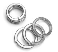 FOMGIIN Rondelles de Sécurité Fendues en Acier Inoxydable M8, 50 Pièces Rondelle Autobloquante Rondelles Ressort Inox 304, Rondelle de Blocage Frein Ressort Grower, pour Vis Ecrou Boulon