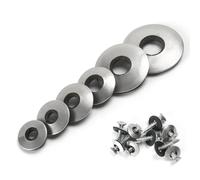 FOMGIIN Rondelles d'étanchéité EPDM en Acier Inoxydable M4.2 x 12 mm, 15 Pièces Rondelles Metal avec Joint Caoutchouc, Rondelle Neoprene, Rondelle pour Tole Ondulée pour Toiture