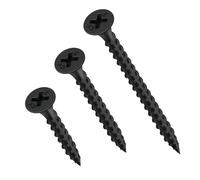 FOMGIIN Vis Placo à Fixation Rapide M3.5 x 35 mm, 200 Pièces Vis Noires Pour Cloisons Sèches, Vis Phosphatées Pour Plaque de Plâtre Sur Profilé en Acier Pour Cloisons Sèches, Tête en Trompette