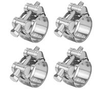 Fomiata Lot de 4 colliers de serrage à boulon en T en acier inoxydable 201, plage de serrage 29-31 mm, largeur de bande 20 mm (29-31 mm 4 pièces)