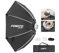 FOMITO Boîte à lumière octogonale à libération rapide avec grille de faisceau Bowens Speedring pour éclairage stroboscopique Monolight Studio Photo 120 cm