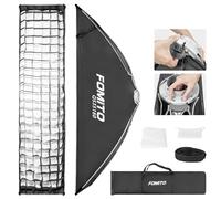 FOMITO Bowens Boîte à lumière rectangulaire à dégagement rapide 35 x 160 cm avec grille de faisceau pour éclairage de studio photo