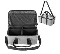 FOMITO Sac de transport léger S20 avec mousse antichoc pour drone stabilisateur Aputure Amaran 100D/S 100X/S 200D/S 200X/S Godox ML60 DSLR