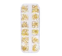FOMIYES 1 Boîte Boîte de Décorations pour Ongles en Métal Élégantes Rivets pour Nail Art Diy, Accessoires pour Manucure au Salon et Travail Créatif