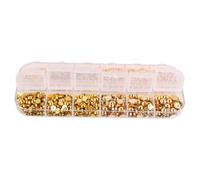 FOMIYES 1 boîte Stickers Manucure Décoratifs Ongles Dorés Demi Cercle et Diamant Nail Art Accessoires Femme Élégants et Durables Environ