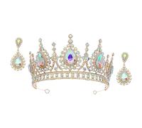 FOMIYES 1 Ensemble De Bijoux Mariage Pour Femme De Mariée Célibataire Diadème Pour Les Femmes Décoratif Couronne Tiare Future Mariée Décorations Strass