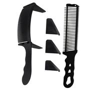 FOMIYES 1 ensemble Peigne de Coiffeur Professionnel Système de Positionnement pour Stylisme et Soins Capillaires Noir